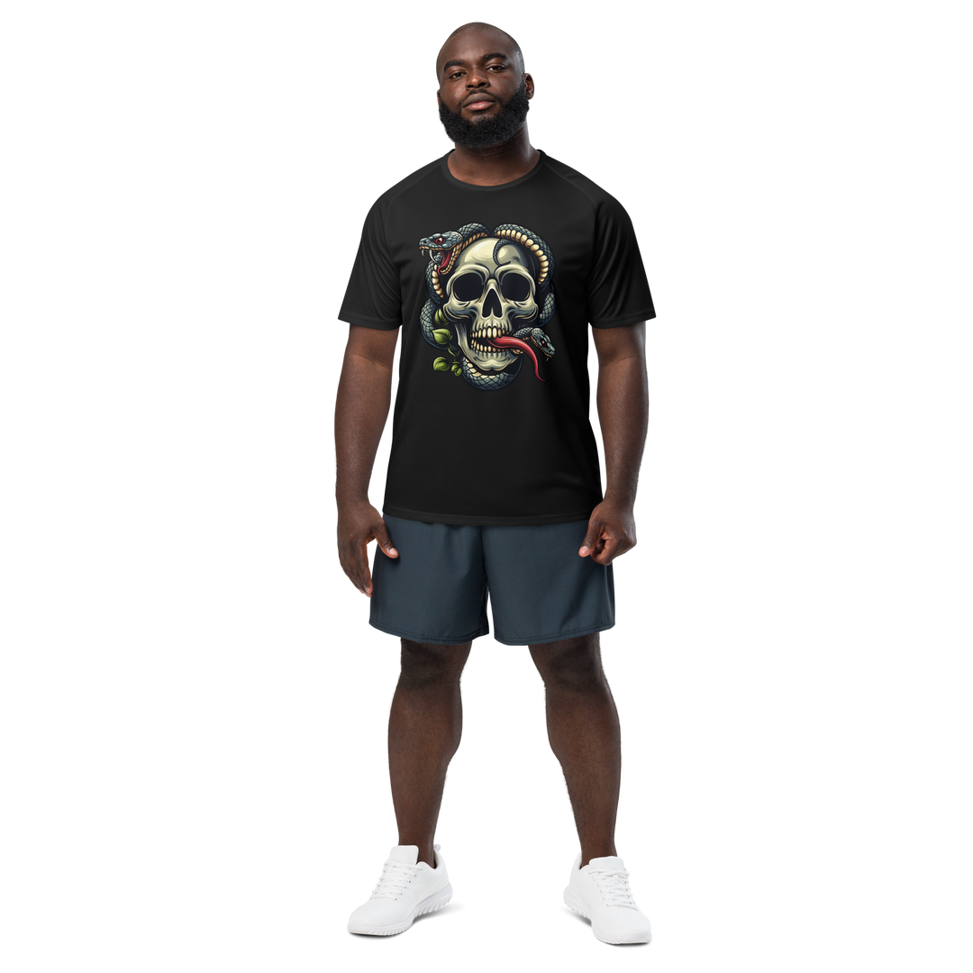 Maglietta sportiva unisex Skull Snake - Gufetto Brand 