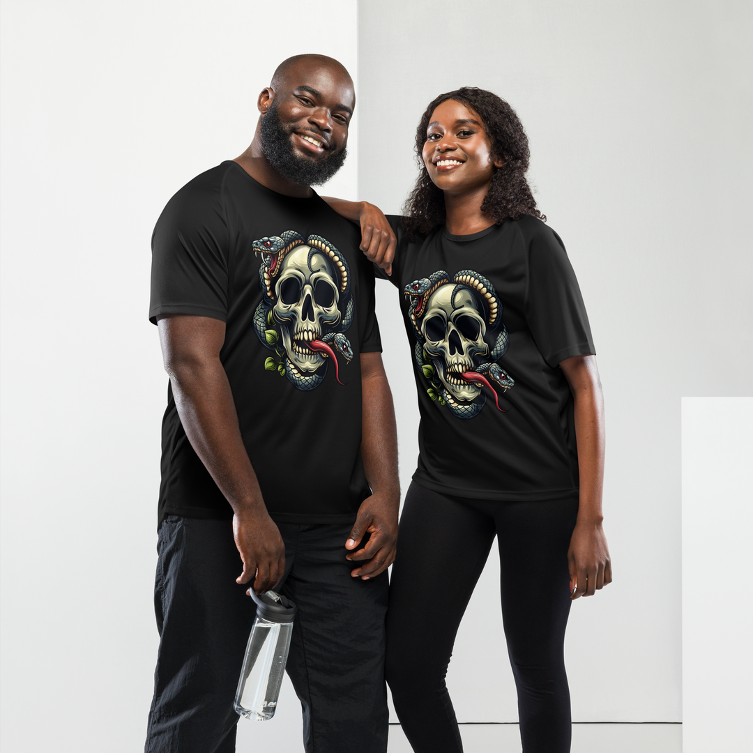 Maglietta sportiva unisex Skull Snake - Gufetto Brand 