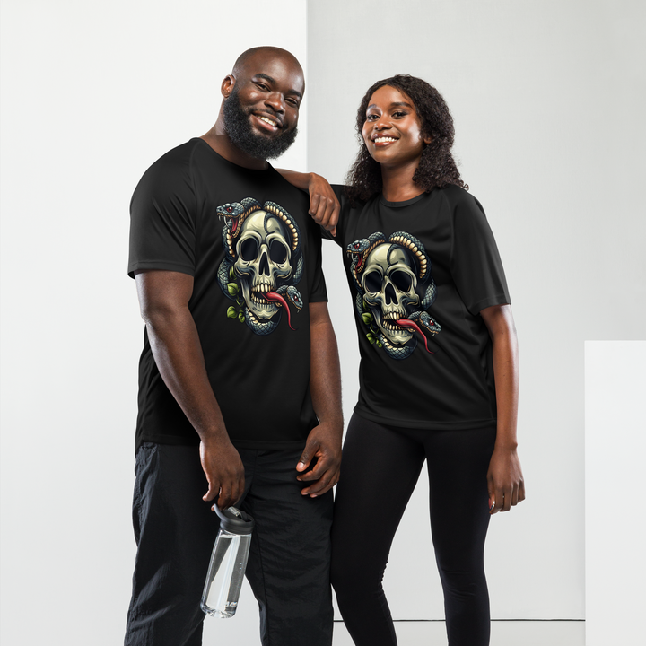 Maglietta sportiva unisex Skull Snake - Gufetto Brand 