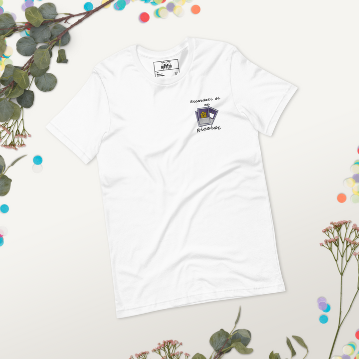 Maglietta Ricamata Uomo Ricordati di Me Foto - Gufetto Brand 