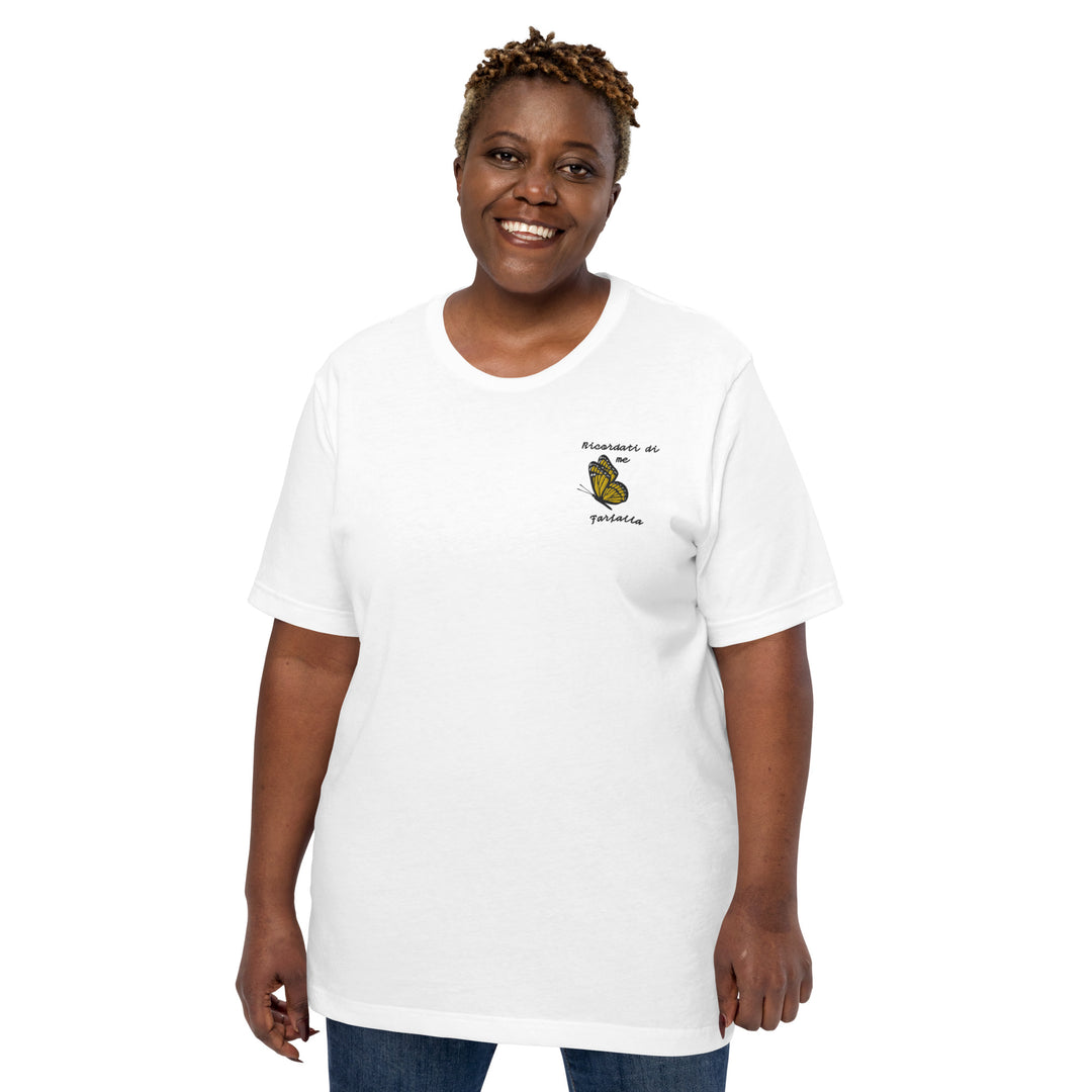 Maglietta Ricamata Uomo Ricordati di Me Farfalla - Gufetto Brand 