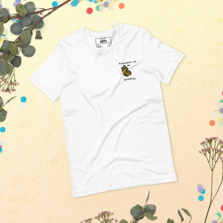 Maglietta Ricamata Uomo Ricordati di Me Farfalla - Gufetto Brand 