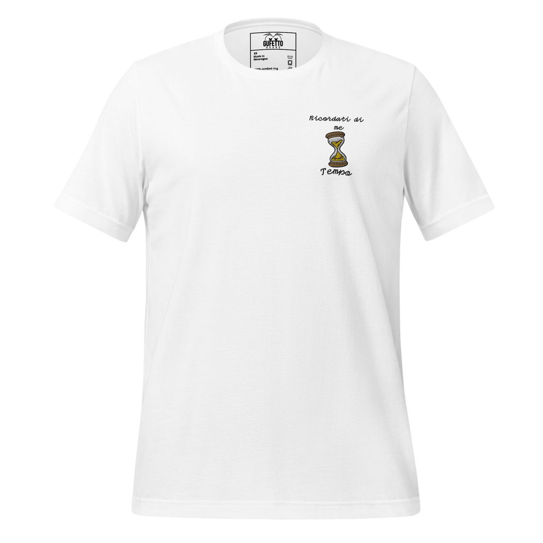 Maglietta Ricamata Uomo Ricordati di Me Clessidra - Gufetto Brand 