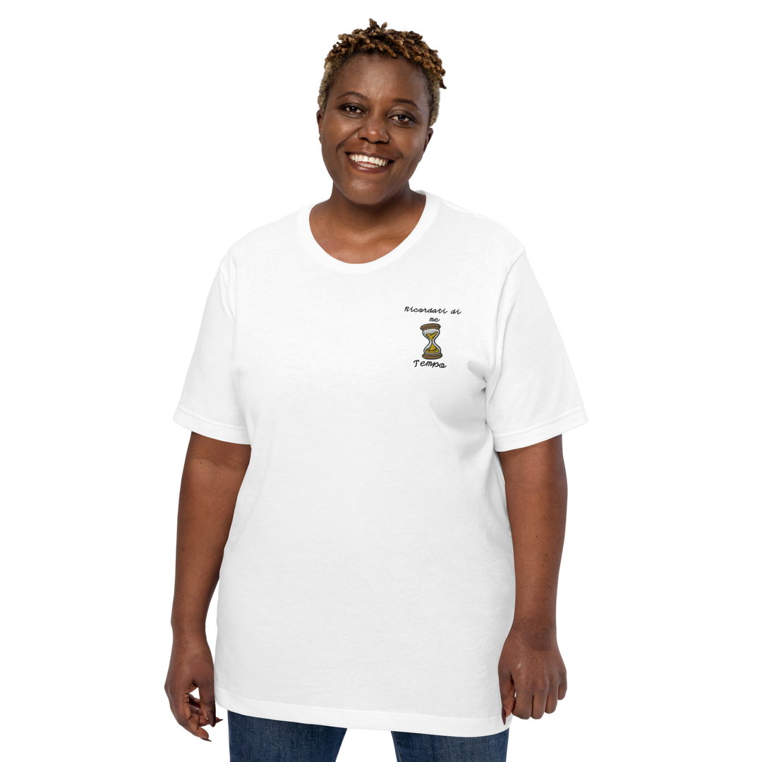 Maglietta Ricamata Uomo Ricordati di Me Clessidra - Gufetto Brand 