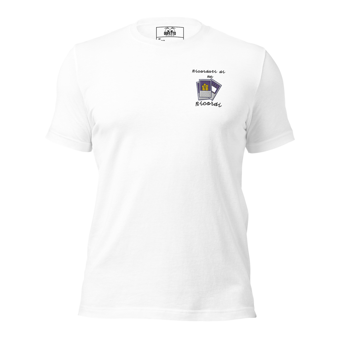 Maglietta Ricamata Uomo Ricordati di Me Foto - Gufetto Brand 