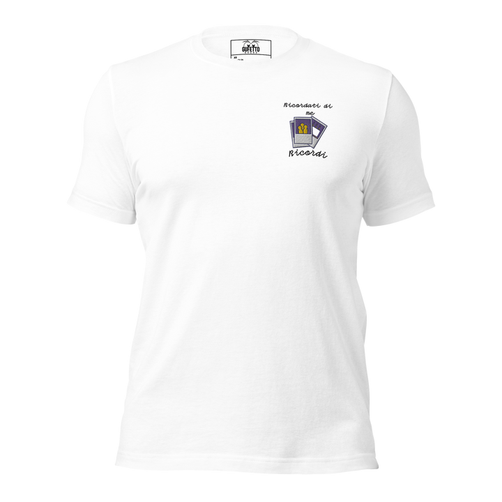 Maglietta Ricamata Uomo Ricordati di Me Foto - Gufetto Brand 