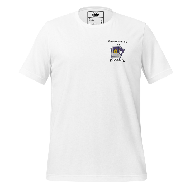 Maglietta Ricamata Uomo Ricordati di Me Foto - Gufetto Brand 