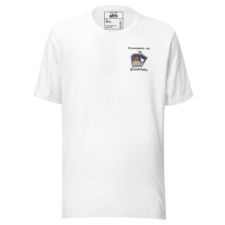 Maglietta Ricamata Uomo Ricordati di Me Foto - Gufetto Brand 