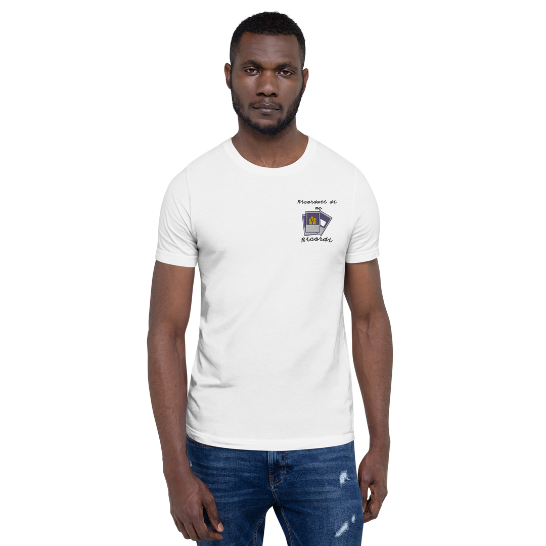 Maglietta Ricamata Uomo Ricordati di Me Foto - Gufetto Brand 