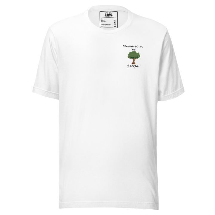 Maglietta Ricamata Uomo Ricordati di me Albero - Gufetto Brand 