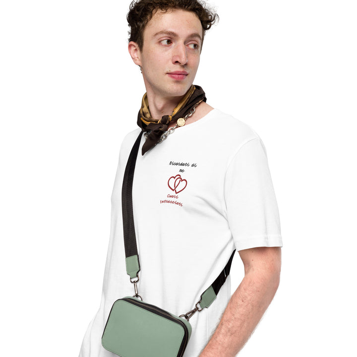 Maglietta Ricamata Uomo Ricordati di Me Cuori Intrecciati - Gufetto Brand 