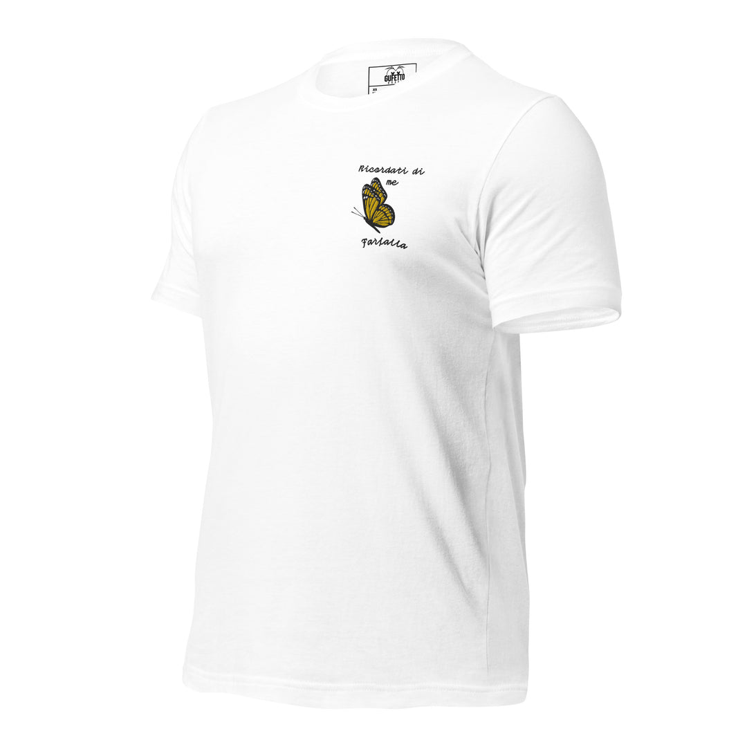 Maglietta Ricamata Uomo Ricordati di Me Farfalla - Gufetto Brand 