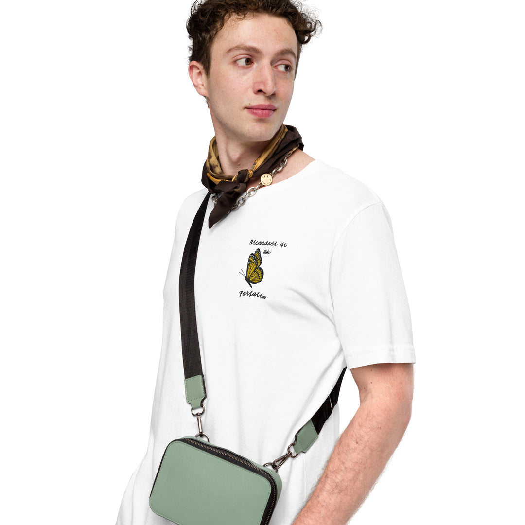 Maglietta Ricamata Uomo Ricordati di Me Farfalla - Gufetto Brand 