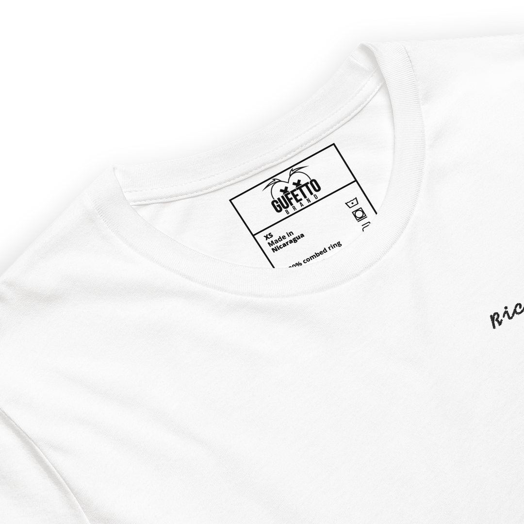 Maglietta Ricamata Uomo Ricordati di Me Foto - Gufetto Brand 