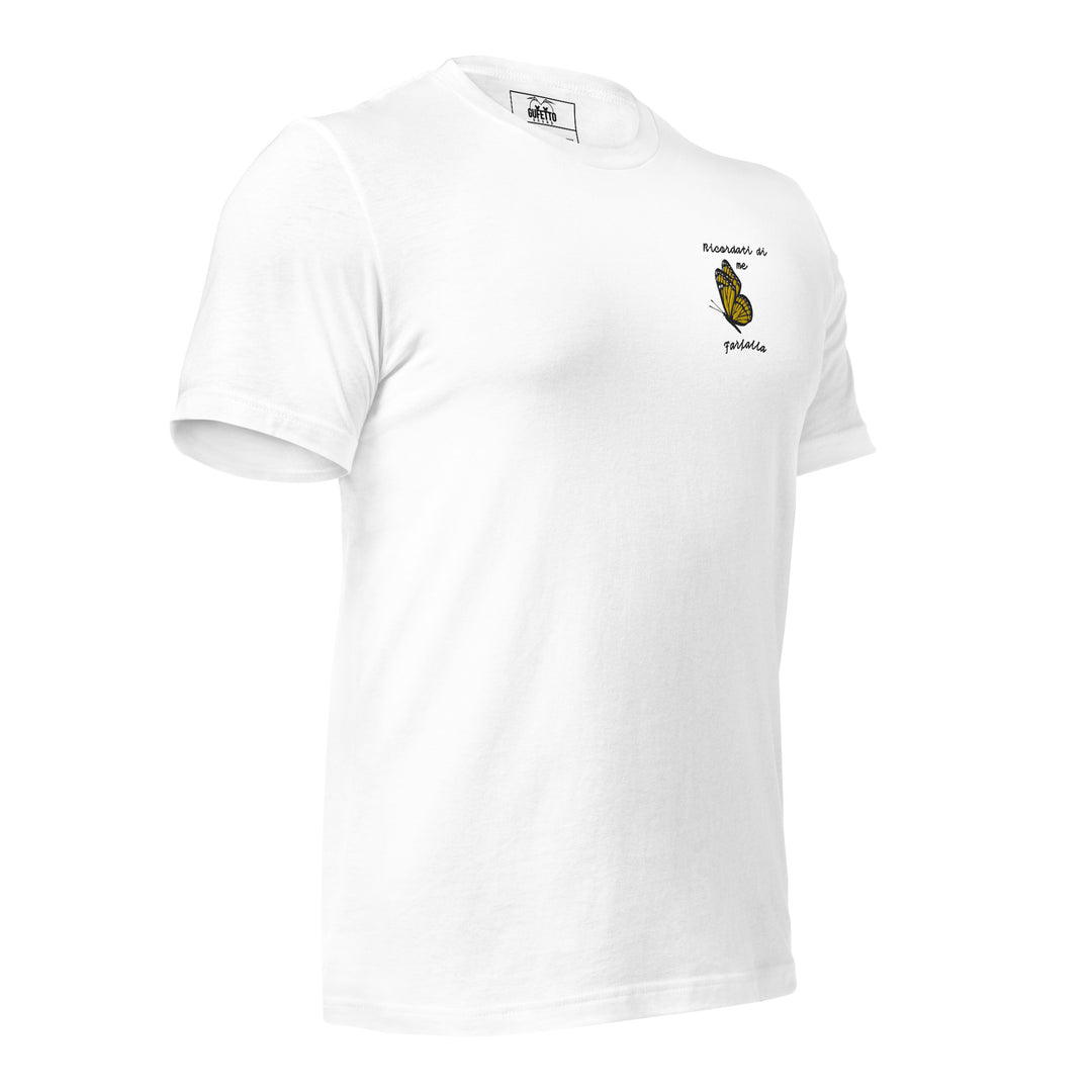 Maglietta Ricamata Uomo Ricordati di Me Farfalla - Gufetto Brand 