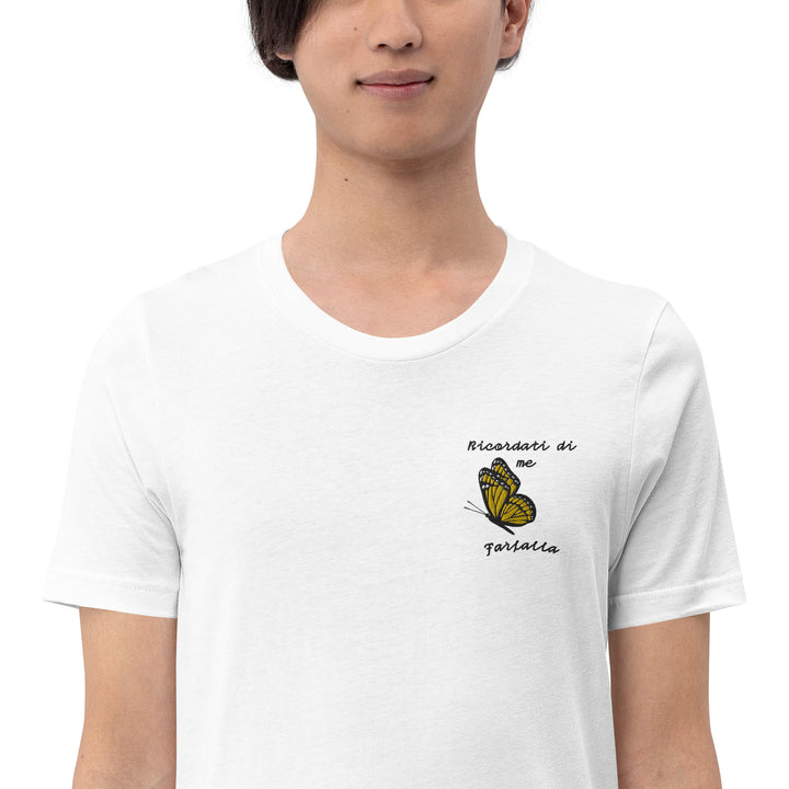 Maglietta Ricamata Uomo Ricordati di Me Farfalla - Gufetto Brand 