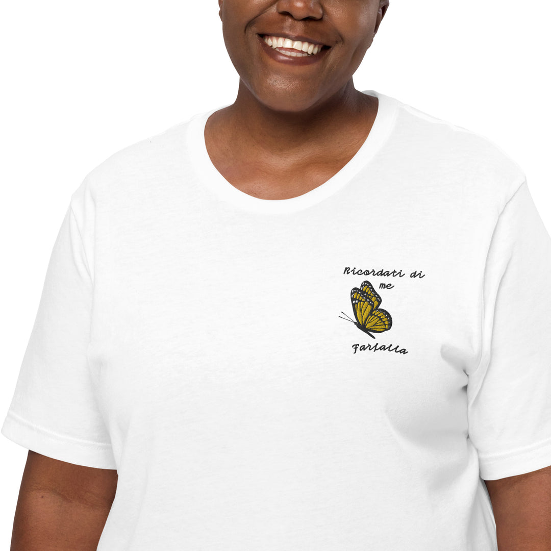 Maglietta Ricamata Uomo Ricordati di Me Farfalla - Gufetto Brand 