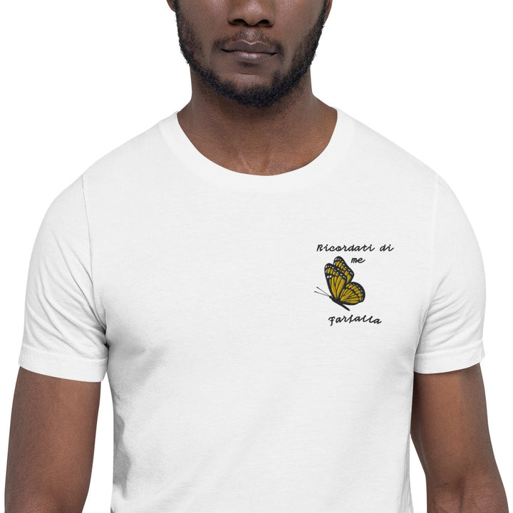 Maglietta Ricamata Uomo Ricordati di Me Farfalla - Gufetto Brand 