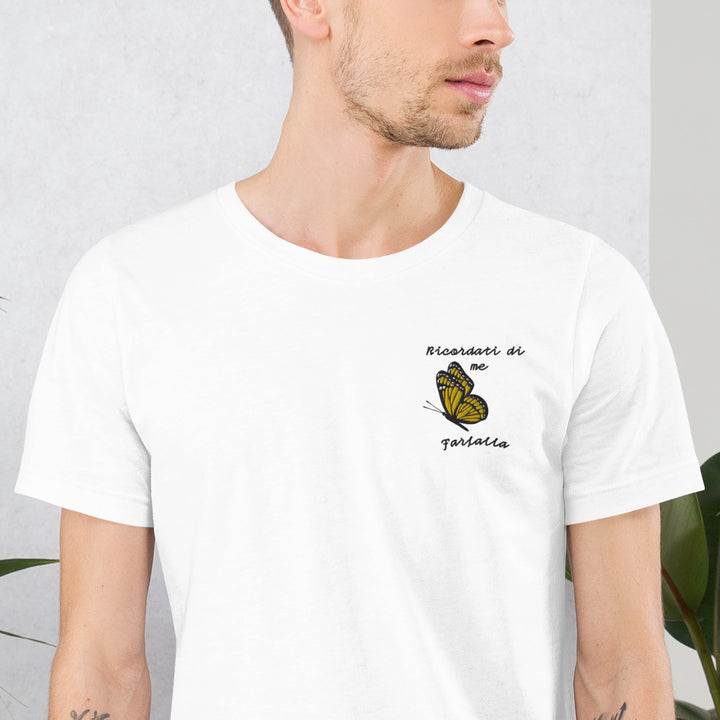Maglietta Ricamata Uomo Ricordati di Me Farfalla - Gufetto Brand 