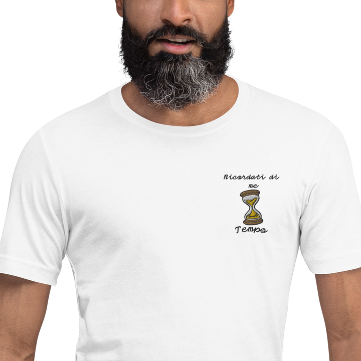 Maglietta Ricamata Uomo Ricordati di Me Clessidra - Gufetto Brand 