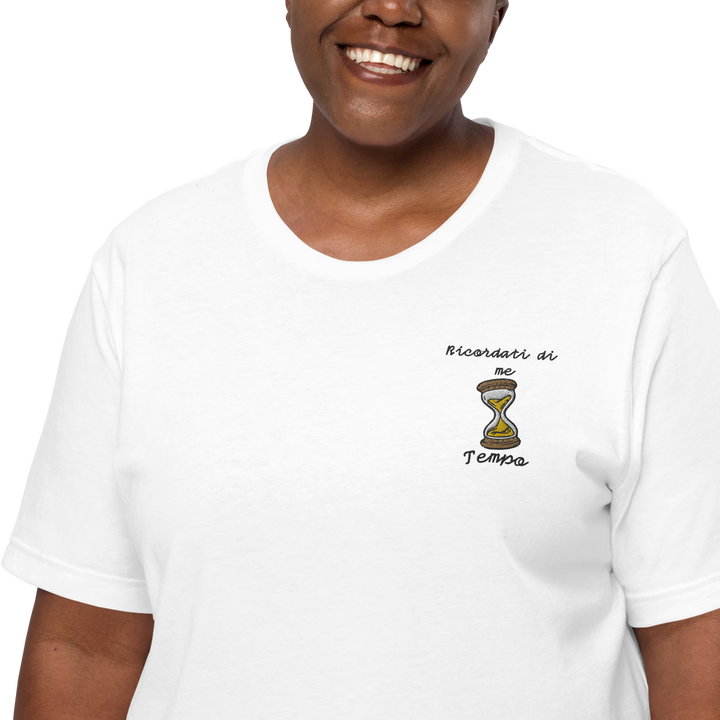 Maglietta Ricamata Uomo Ricordati di Me Clessidra - Gufetto Brand 