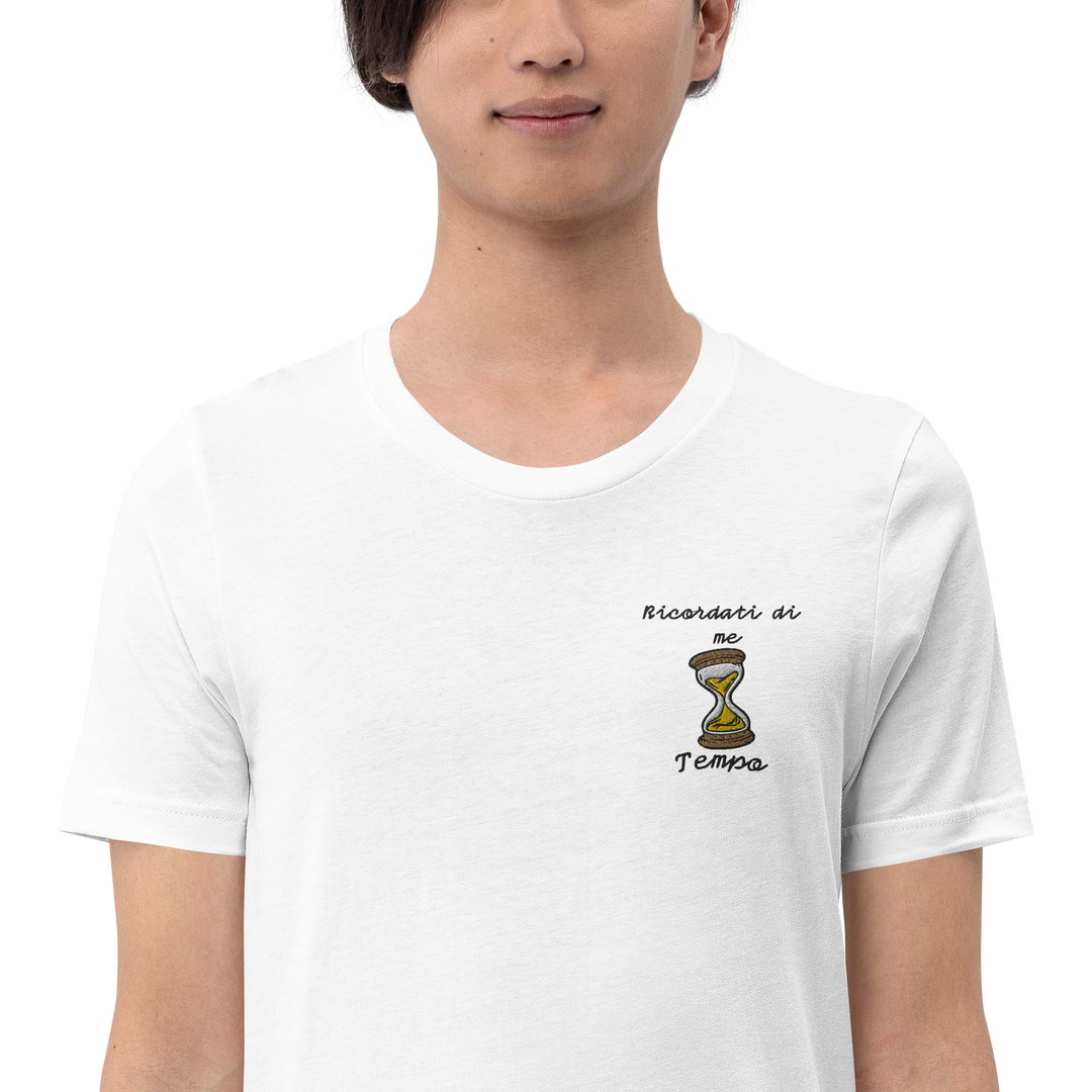 Maglietta Ricamata Uomo Ricordati di Me Clessidra - Gufetto Brand 