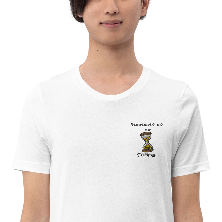 Maglietta Ricamata Uomo Ricordati di Me Clessidra - Gufetto Brand 