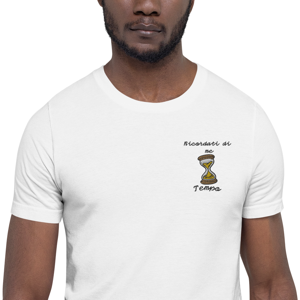 Maglietta Ricamata Uomo Ricordati di Me Clessidra - Gufetto Brand 