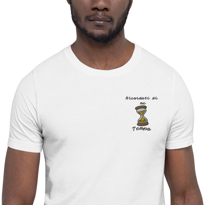 Maglietta Ricamata Uomo Ricordati di Me Clessidra - Gufetto Brand 