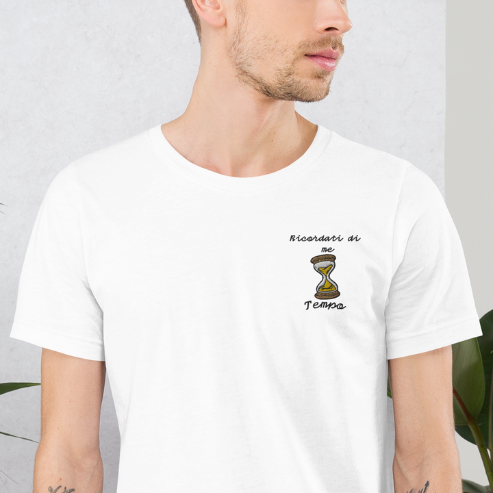 Maglietta Ricamata Uomo Ricordati di Me Clessidra - Gufetto Brand 