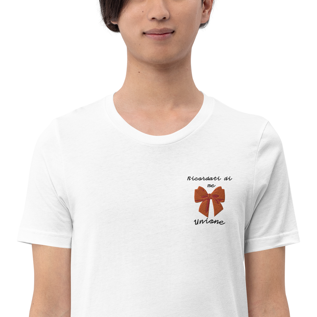 Maglietta Ricamata Uomo Ricordati di Me Fiocco - Gufetto Brand 