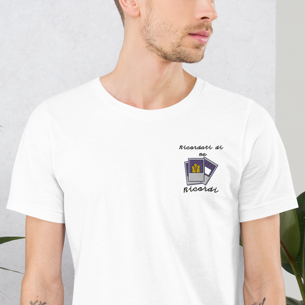 Maglietta Ricamata Uomo Ricordati di Me Foto - Gufetto Brand 