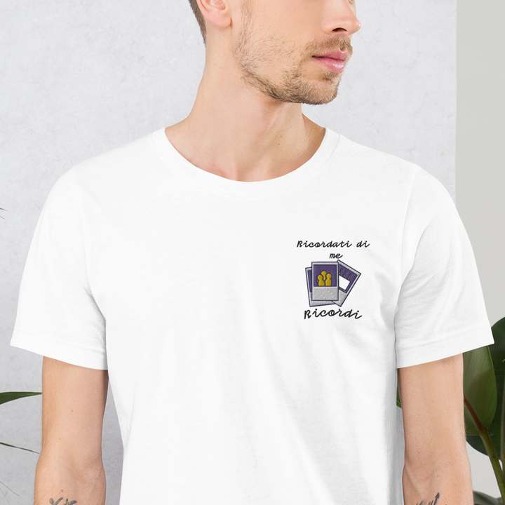 Maglietta Ricamata Uomo Ricordati di Me Foto - Gufetto Brand 