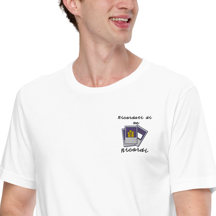 Maglietta Ricamata Uomo Ricordati di Me Foto - Gufetto Brand 