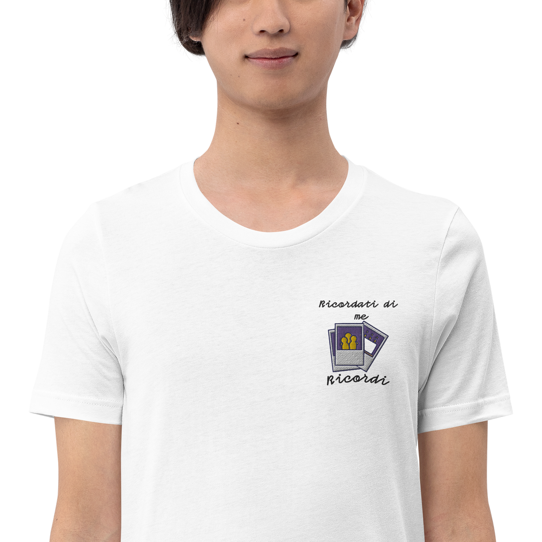 Maglietta Ricamata Uomo Ricordati di Me Foto - Gufetto Brand 