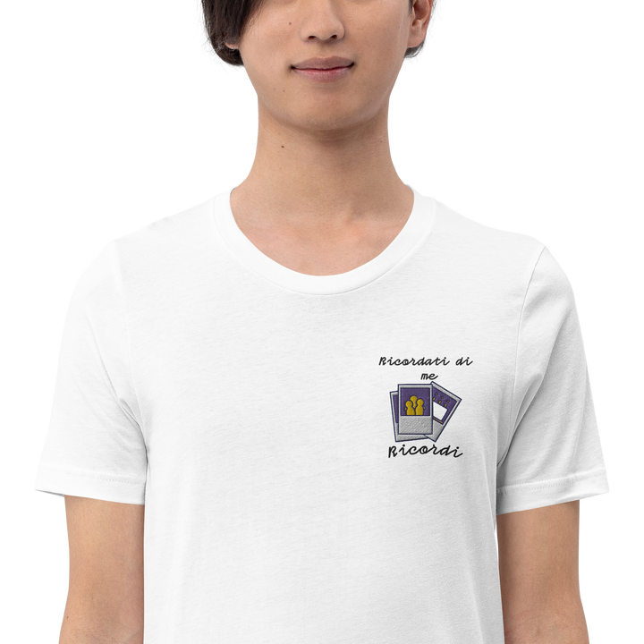 Maglietta Ricamata Uomo Ricordati di Me Foto - Gufetto Brand 