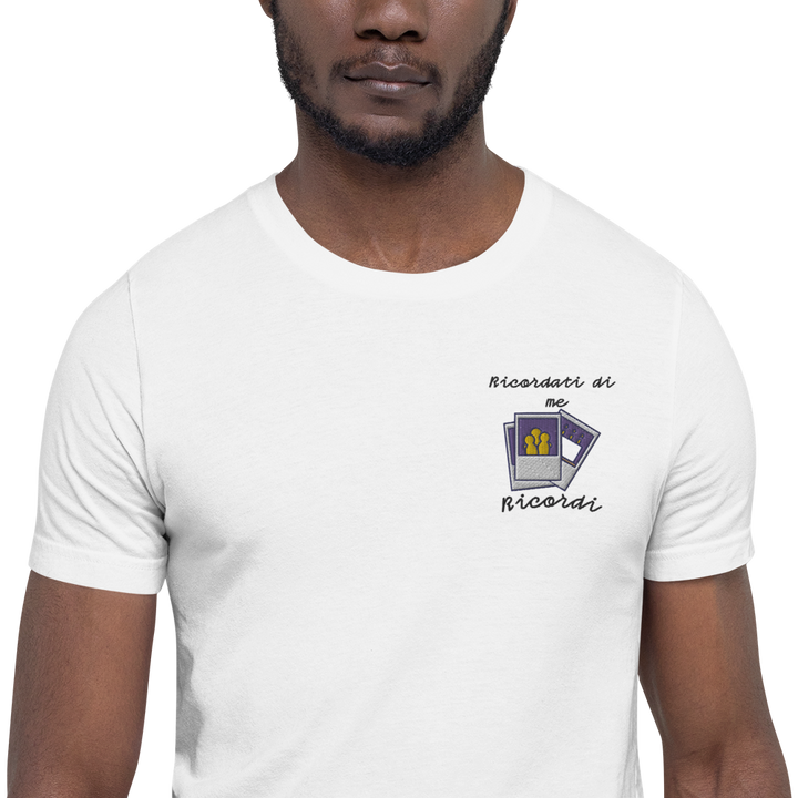 Maglietta Ricamata Uomo Ricordati di Me Foto - Gufetto Brand 