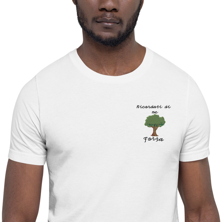 Maglietta Ricamata Uomo Ricordati di me Albero - Gufetto Brand 