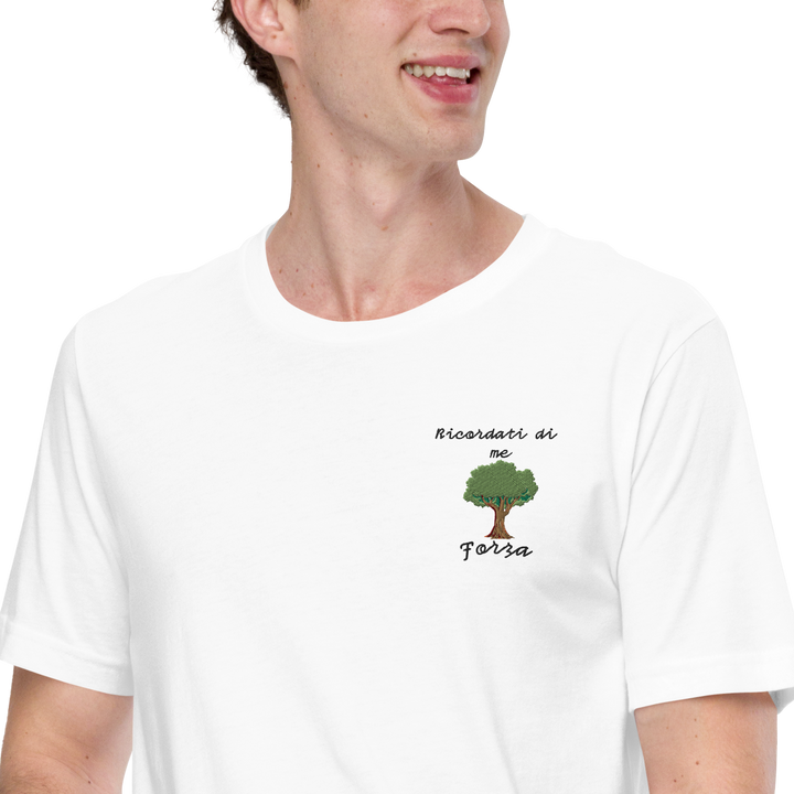 Maglietta Ricamata Uomo Ricordati di me Albero - Gufetto Brand 
