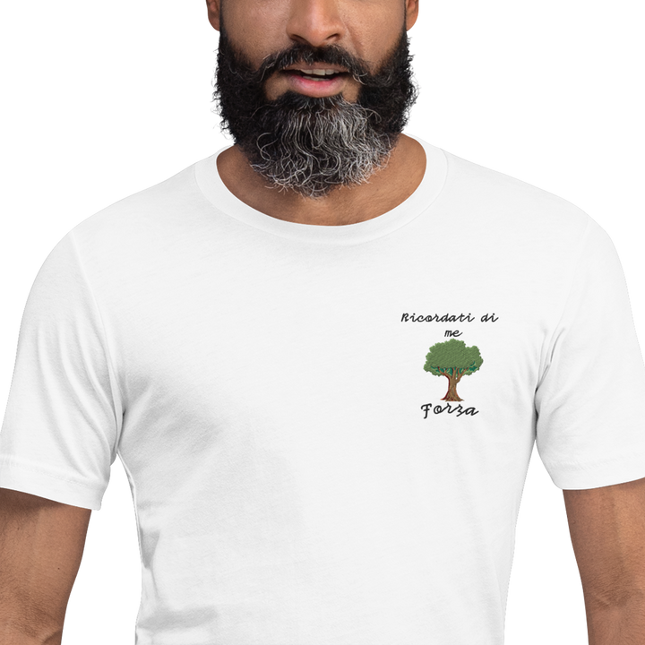 Maglietta Ricamata Uomo Ricordati di me Albero - Gufetto Brand 