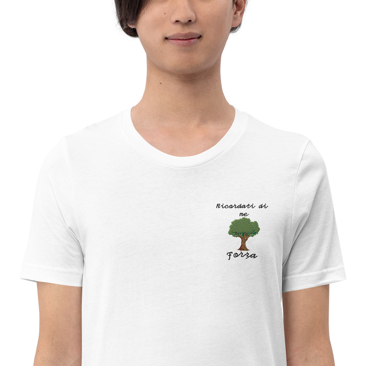 Maglietta Ricamata Uomo Ricordati di me Albero - Gufetto Brand 