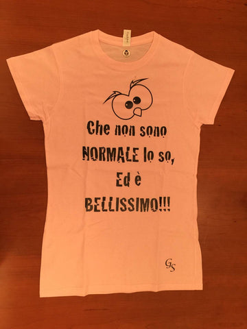 T-shirt Donna (Che non sono Normale...) Arancione