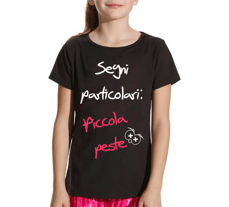 T-shirt Bambina Segni Particolari - Gufetto Brand 
