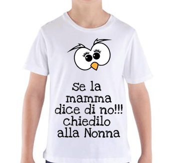 T-shirt Bambino Chiedilo alla Nonna