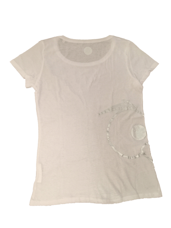 T-shirt Luxury One Donna Occhi Argento Promo - Gufetto Brand 