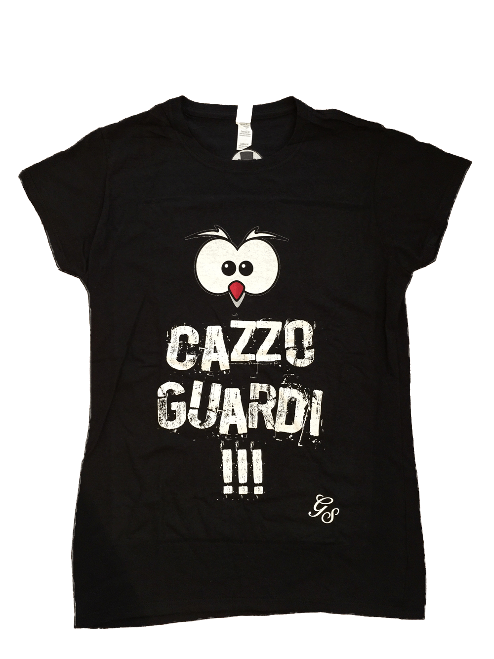 T-shirt Donna (Cazzo Guardi!)  Bianca Rosa Fucsia - Gufetto Brand 