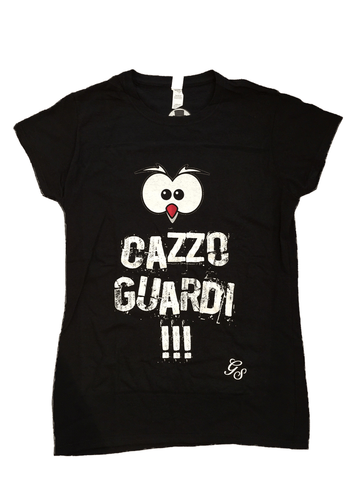 T-shirt Donna ( Cazzo Guardi!!! ) Promo - Gufetto Brand 