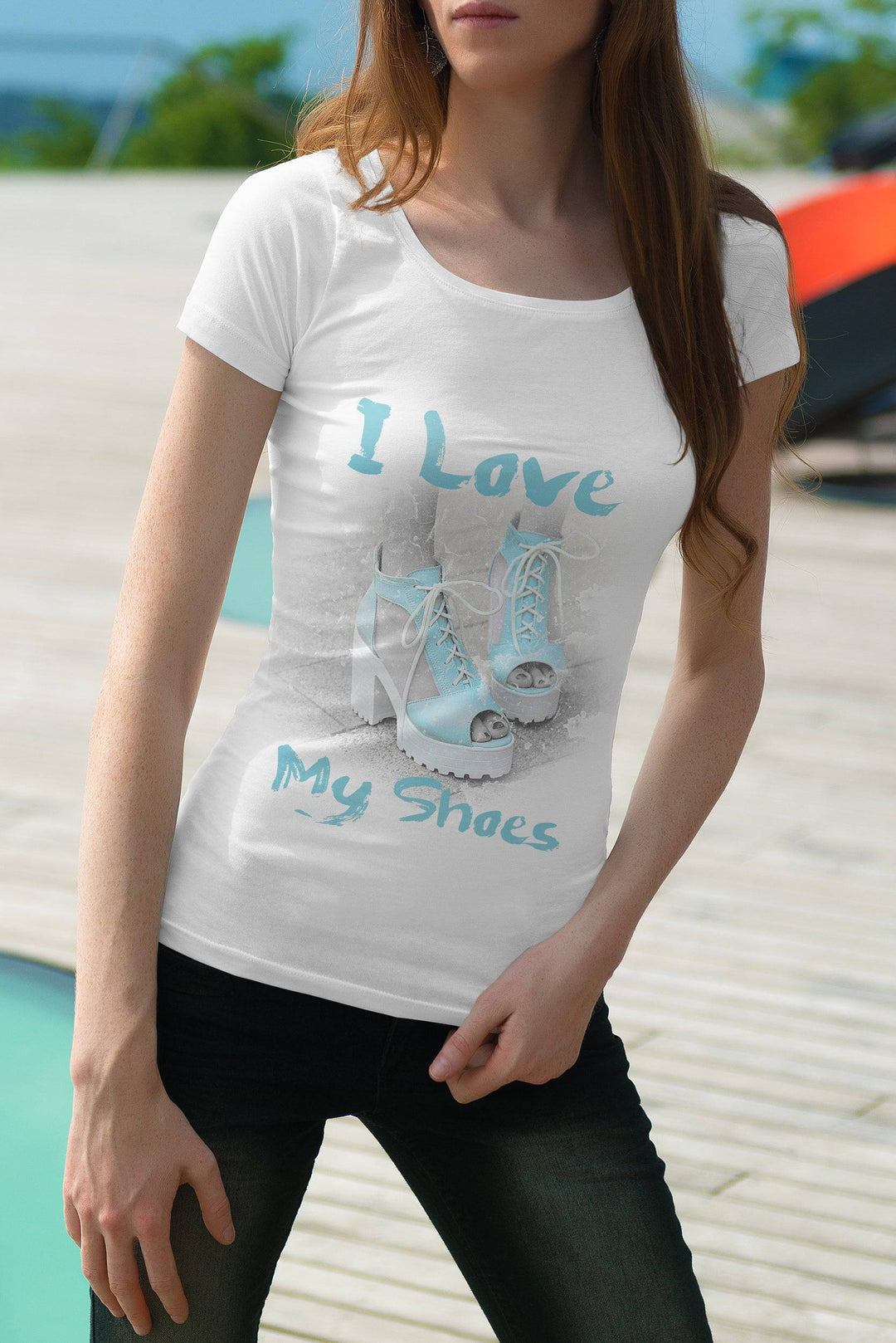 Gufetto Brand Donna T-shirt i love my shoes - Gufetto Brand 