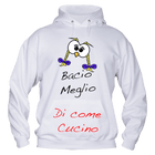 Felpa Donna ( Bacio Meglio... ) - Gufetto Brand 