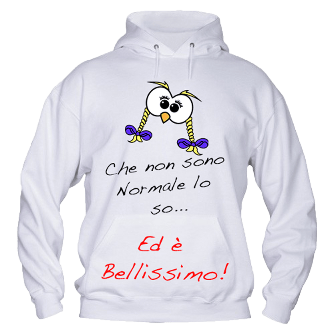 Felpa Donna ( Che non sono Normale... ) Treccine - Gufetto Brand 